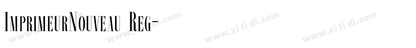 ImprimeurNouveau Reg字体转换